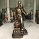 Wine Saint Dukang Imitation Bronze Sculpture, Wine Fairy Tasting Fiberglass Statue, Tavern and Winery Yidi Character Ornament Customization, Color, Dingjin