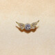 WOUG Hao Angel Wings Men's Brooch Light Luxury Corsage Simple Suit Decoration Lapel Pin Creative Gold One