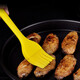 Thickened food-grade silicone oil brush bottle for Erjia, barbecue brush, kitchen baking barbecue tool, cream spatula, large silicone oil brush, 1 yellow