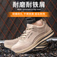 
Koyue Lai Protective Shoes Men's Laptop Summer Anti-Smash Anti-Puncture Anti-Puncture Wear-resistant Rubber Outsole Breathable Safety 687 Gray 41