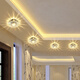 Shengsen Wohnzimmer-Deckenlochlicht, eingebettetes Downlight, Foyer-Strahler, Deckenleuchte, Kristallgang, Bullaugenlampe, Korridor, Katzenaugenlampe, 10 cm – 3 W, farbiges Licht, verdeckte Installation