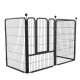 Zhihui Dog Fence Indoor Large Dog Cage Pet Fence Thick Square Tube Fence No Punching Folding Detachable Dog Cage Small Dog Teddy Dog Medium Dog Golden Retriever Pet Supplies Large Full Width - 6 Pieces (140*70*80cm) Single, Piece size:70*80cm