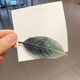 Yanxiang Korean style broken hair clip, fresh girly embroidered leaf bangs clip BB clip, elegant gradient broken hair clip, side clip, leaf style hair clip, 3-piece set