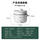 Little Raccoon Electric Cooking Pot Mini Student Dormitory Multifunctional Pot Small Electric Hot Pot Household Noodle Pot Instant Noodle Pot Electric Hot Pot Multipurpose Pot 2.5L White Non-stick Insulation Model