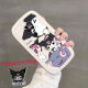 Suitable for Huawei Mate20 mobile phone case HMA-AL00 cartoon creative wavy curve high-end Japanese and Korean new style Danol White Kuromi Baku Huawei Mate20--with hand strap