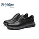 Goldlion Men's Shoes Business Casual Shoes Fashionable Simple Soft Comfortable Casual Leather Shoes G521310530AAA-Black