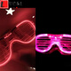LUCALY's new Internet celebrity sunglasses, technology-sense luminous glasses, disco and Douyin female cyberpunk atmosphere props, ordinary luminous glasses