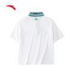 Anta retro American short-sleeved POLO shirt for women loose college style versatile casual t-shirt pullover 162428105