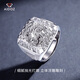 Aido Diamond pt950 men's platinum ring wide ring platinum domineering live mouth Wolong ring weight 24.8-25.0g