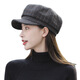 Jimmy Leaf autumn and winter women's hat fashion octagonal hat female British Korean Japanese style beret fashion simple painter hat gray