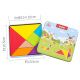 Fuhaier Tangram Intellectual Puzzle 2nd and 1st Grade Primary School Students Kindergarten Learning Aids Mathematics Teaching Aids Children's Toys