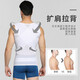 French KJ shapewear men's tummy control vest elastic slim fit tummy control waist corset breast button enhanced version tummy control belt shaping underwear sports fitness beer belly body suit new product black (vest) M (recommended 70-120Jin Jin is equal to 0.5 kg)