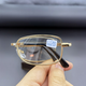 Finished glasses for myopia glasses men have a degree folding portable ultra-light ultra-thin large face to make myopia look slimming high-end silver frame glass lens + mirror case mirror cloth myopia eyes - 200 degrees