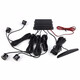Lutu car reversing radar parking system rear 4 probes LED screen display long bar buzzer voice alarm black probe
