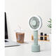 TOFFY Japan direct mail portable handheld fan hands-free USB rechargeable multi-speed air volume adjustment mini wireless fan with LED light FN02 (light green)
