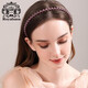 Royal Salsa Wave Face Wash Hairband Korean Style Simple Adult Sports Headband Hair Accessories Men and Women Hairband Bean Paste Pink PI