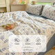 Nanjiren (Nanjiren) 100% cotton brushed bed four-piece set autumn and winter thickened pure cotton bed sheet quilt cover quilt cover sheet home double set Tuzhi [100% cotton brushed thickened] 2.0m bed sheet style 4-piece set - quilt cover 220*240cm