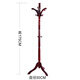 Wenna coat rack solid wood coat rack floor-standing office elegant clothes rack living room clothes rack bedroom clothes hanger 3819