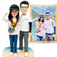 Descendants of Tao Soft Clay Doll AI Photo Customized Clay Figure Real-life Doll 3D Portrait Sculpture Doll Character Hand Figure Wedding Gift Recommended 22cm Single Person Made by a 12-Year-Old Master
