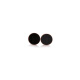 Pendientes romanos de acero de titanio neutral negro para el temperamento de las mujeres Pendientes de estilo de frío simple y delicado pendientes de estilo Hong Kong 9197 Ronda 1.2cm