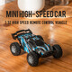 132 mini full-scale remote control car charging off-road car RC high-speed drift racing boys and children toys 1 s638 green