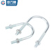 Guwanji galvanized U-bolt screw extended U-shaped pipe clamp pipe clamp hoop fixed riding buckle with nut set combination M6x16x36 10 sets