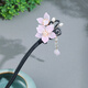 He Jiagong Hanfu headdress, tassel hairpin, fairy style, ancient style, simple updo hair accessories, sandalwood hairpin hairpin, pair of clips