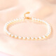 Tiko T0546 Fashionable and Elegant 18K Gold Pearl Bracelet Women's Mother's Day Birthday Gift for Mom Freshwater Pearl AU750 Bracelet