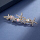 Chimera (CHIMERA) Starfish Sparkling Diamond Hairpin Women's Hairpin Hair Accessories Cute Bangs Side Clip Frog Clip Hairpin Top Clip Side Clip Birthday Gift for Girlfriend or Daughter