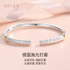 The only (Winy) silver bracelet for women, solid silver jewelry, pure silver 9999 silver bracelet, New Year's Eve gift, young and fashionable women's model, birthday gift for girlfriend, girl friend, couple, ring bracelet, mother, elder, certificate gift box, 301g, the love of a lifetime