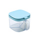 Jingling multi-grid seasoning box salt shaker three-compartment all-in-one set plastic household kitchen seasoning MSG storage box seasoning jar thickened square 3 compartments white main picture