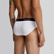 Calvin Klein/CK 卡尔文克雷恩 男士舒适三件装三角裤内裤 NB3527A 黑/白/灰 6H3 3条 L