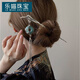 LEMIAO national style tassel hairpin new Chinese style gradient dark green dragon pattern hairpin national trendy hair accessories hairpin detachable earrings bamboo section