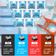 Daryou Wrangler EK815 mechanical keyboard and mouse set wired luminous game e-sports notebook desktop computer keyboard and mouse cf Internet cafe Internet cafe lol peripheral universal sky blue blue light 108 keys + LM122 white + EH722 tea axis