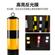 Minggu steel pipe warning column reflective anti-collision bollard traffic isolation roadblock road parking space blocking railing CY4269