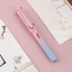 HERO fountain pen 359B bright tip iridium gold male and female students beginners practicing calligraphy third grade upright signature pen (with 6 ink bags attached) EF tip gradient pink