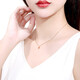 Saturday Fortune (ZLF) 18K gold necklace for women rose gold crown color gold pendant clavicle chain 42cm +3cm