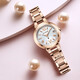 
CITIZEN watch photodynamic xC series multi-entry electric signal perpetual calendar cherry blossom powder date steel belt business fashion women's watch ES9435-51A