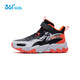 361 Children's cotton shoes 25 winter boys and girls 3-14 years old plus velvet warm leather outdoor sports shoes black 35
