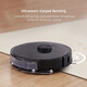 Roborock S7+ sweeping robot and sonic mop with self-empty base, automatic lifting mop, ultrasonic carpet detection, black