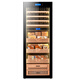 Chiake cigar cabinet constant temperature and humidity cabinet red wine and tea multi-functional storage air-cooled and moisturizing dual-temperature dual-system integrated cabinet single door household 1.6 meters high dual-temperature red wine and cigar integrated cabinet