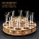 MIDOC household gold foil high-end wine set white wine cup wine dispenser mouth cup bullet cup small glass wine cup luxury 10 pots 10 cups round stand) Jinshan pot + gold tracing cup