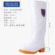 回力耐油雨鞋卫生鞋工作鞋牛筋底雨靴防滑耐磨劳保胶鞋867-单位：双-39-44码 中筒白色