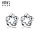 Ming brand jewelry platinum Pt950 platinum flower language earrings earrings gift for women BFH0004 platinum association recommended no platinum ear plugs about 1.44 grams