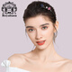 Royal sasa royal sasa headband hair accessories pressed hair hoop hairpin imitation crystal fabric rose flower headband