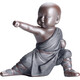 Jiuzao's creative purple sand tea pet little monk ornaments can cultivate the Zen spirit of the little novice monks tea ceremony tea play tea art tea room table decoration black gold sand-Dapeng spreads wings/CYY
