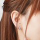 Caibai Jewelry Platinum Earrings Pt950 Platinum Earrings Fashionable Ball Earrings Price BJ Platinum Earrings About 2.95g
