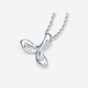 Saturday Fortune (ZLF) PT950 platinum pendant for women, platinum mermaid tail pendant with you, does not include chain 1.03g