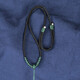 Mengyi transfer pendant lanyard jade pendant adjustable necklace rope men and women pull-over pendant rope transfer knot adjustable texture all black necklace rope 65cm