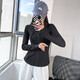LULULMCCTN Yoga Top Women's Long Sleeve Pilates Professional Training Stand Collar Tight Running Sports Jacket Women Gray L